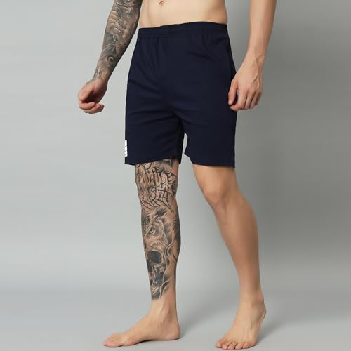 Image of Mehrang Men's Comfort Fit Workout Shorts with Pockets, Gym, Running, Yoga, Crossfit, Weightlifting