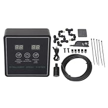 Brilluxa Reptile Fogger, Automatic Reptile Mister and Terrarium Humidifier Misting System with 360 Adjustable Nozzles and Timer-Controlled Spray for Vivarium Terrarium Enclosure Care