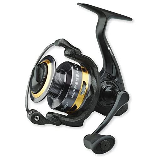 DAM Impressa 4S, Fishing Reel, Spinning Reels, Allround Fishing, High-Speed Reel for Smooth and Powerful Performance, Unisex, Black, 4000S