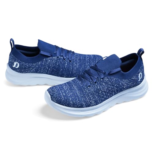 Image of DOCTOR EXTRA SOFT Men's Running & Walking Shoes Lightweight Comfortable Slip-On Sports Sneakers with Memory Foam Cushion, Breathable Knitted Upper, Anti-Slip Sole Flexible Gym Training Shoes D-2013