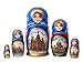 White Nights Russian Nesting Doll 5pc./6