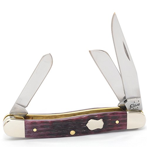 CASE XX WR Pocket Knife 70089 Crandall Jig Cabernet Bone Medium Stockman