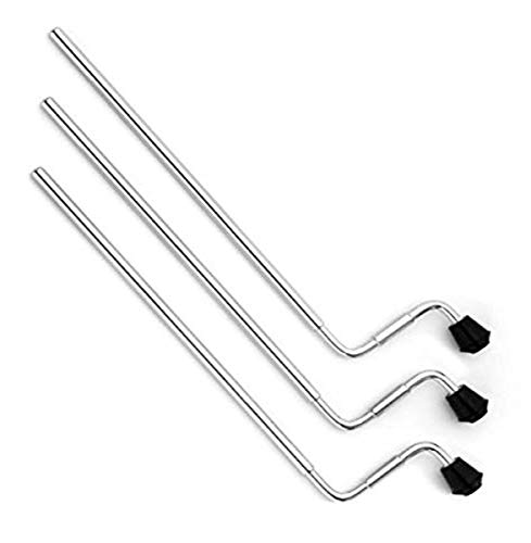 Drum Workshop DWSMFLT27ALCR Tom Legs, 27, Aluminum, Chrome - Pack of 3