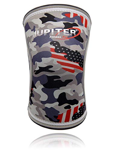 Image of Knee Sleeves (1 Pair), 7mm Compression Knee Braces for Squats,Weightlifting,Powerlifting,Cross Training for Men & Women (Medium)