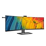 Philips 45B1U6900C - 45 Zoll DQHD Curved Monitor, Adaptive Sync, höhenverstellbar (5120x1440, 75 Hz, HDMI, DisplayPort, USB-C (100W PD), USB Hub) schwarz