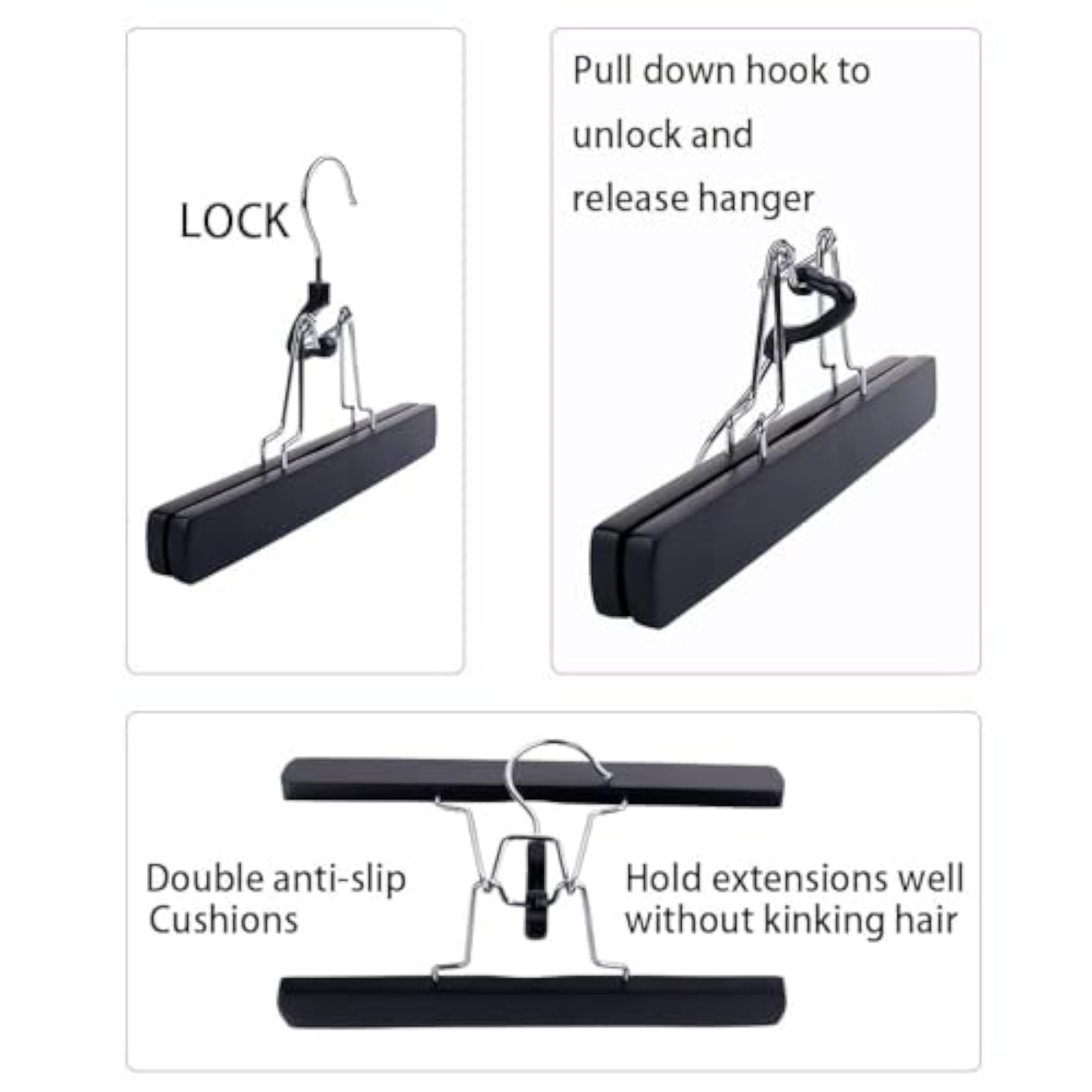Hair Extensions Carrier & Hanger, Black