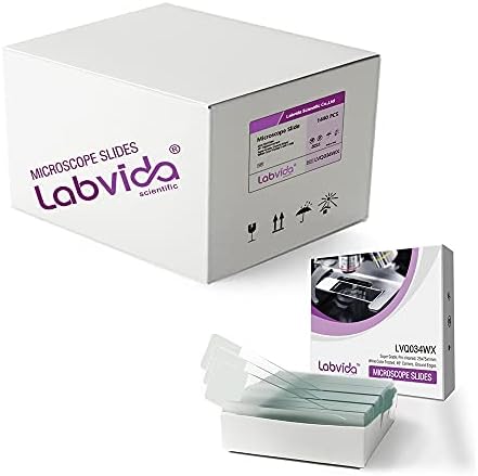 1440pcs of Pre-Cleaned White Color Frosted Microscope Slide, Dim.75mmx25mm, Super Grade Glass, Ground Edges, 45° Safety Corners, LVQ034WX
