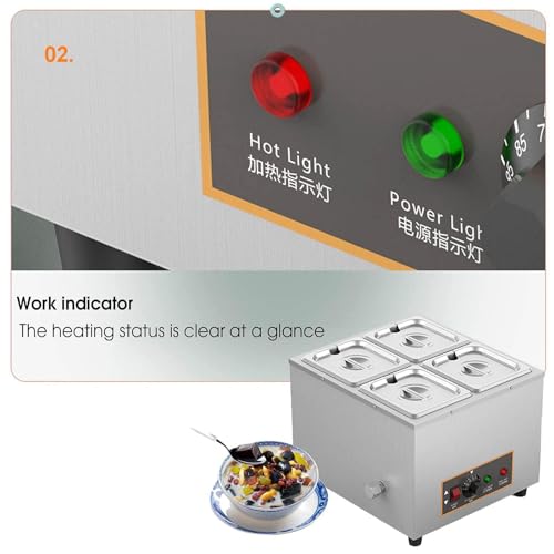 Máquina para Temperar Chocolate Acero Inox 4 Tanques 3 Kg miniatura 6