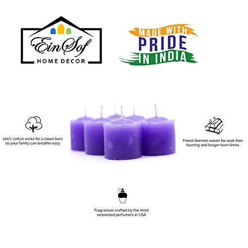 Image of Ein Sof Scented Candles for Bedroom /Home, Votive Candles Set of 12 Fragranced Candles for Bedroom /Home Decor - Ocean Breeze