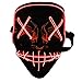 AnNido Halloween Mask LED Light Up Mask Halloween Scary Cosplay Mask for Festival Parties Costume
