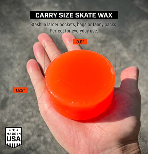 Fireball Superslip Pro Skateboard Wax For Rails - Usa Made Skate Curb Wax For Scooters Aggressive Inline And Skateboards - Custom Formula Professional Skate Wax (Cloud) #TOP1