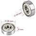 6000ZZ 10 x 26 x 8 mm Deep Groove Ball Bearing, 10 Pcs, Double Metal Shielded Ball Bearings, Fit for Skateboard Bearings, 3D Printer RepRap Wheel, Roller Skates, Inline Skates, Scooters (Pack of 10)