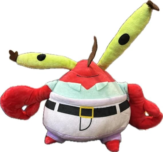 Play by Play Spongebob Mr. Crab Plush Señor Cangrejo 18 cm / 7'09 Inches Super Soft Quality
