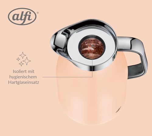 alfi SKYLINE Isolierkanne 1,00 l, 12 h heiß, pastel apricot mat – Ansicht 5