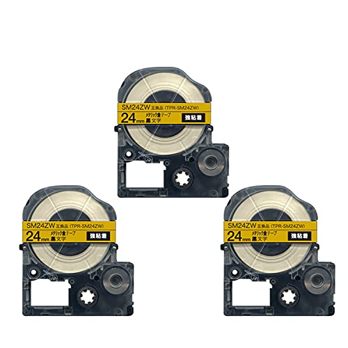 �L���O�W�� �p �e�v�� PRO 24mm ���^���b�N�� ������ SM24ZW �J���[���x�� ���S�� �݊��e�[�v 3�Z�b�g | KING JIM SR330/370/530/670/750/970/3500P/5500P/5900P SR-MK1 SR-R