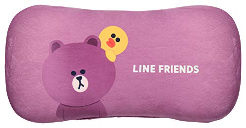 丸眞 腰あてクッション 腰枕 LINE FRIENDS ラインフレンズ ブラウンクッション 5585001800 h20×w43×d12cm