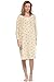 Casual Nights Women's Square Neck Long Sleeve Lace Floral Nightgown