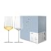 Produktbild ZWIESEL GLAS Chardonnay Weißweinglas Vervino (2-er Set), edle Weingläser mit Moussierpunkt, spülmaschinenfeste Tritan®-Kristallgläser, Made in Germany (Art.-Nr. 122168)