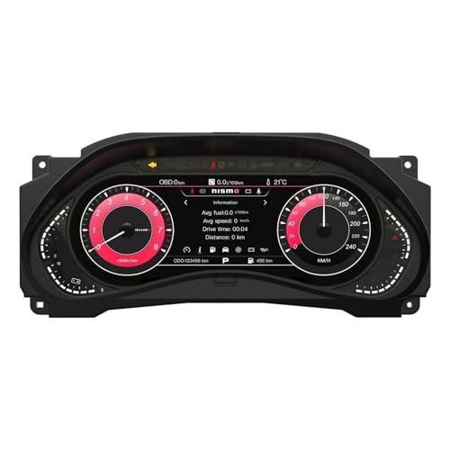 Linux システム LCD ダッシュボード スピードメーター 多機能デジタル計器クラスター Jeep Wrangler JL JK 2010-2018 対応