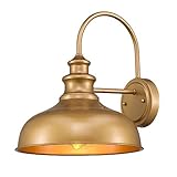 zeyu Modern Barn Lighting, 11 inches Barn Light Fixture Indoor in Hand-Painted Gold Finish, 02A390 AG