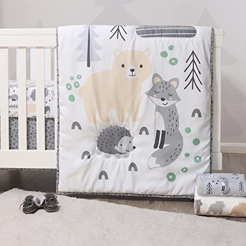 The Peanutshell Woodland Crib Bedding Set, 5 Pieces, Forest Creatures #TOP5
