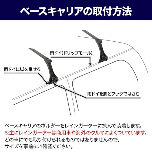 life_mart ルーフキャリアバー 130cm 2本セット