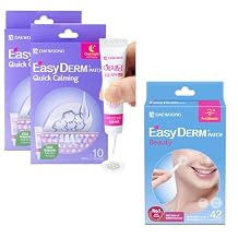 EasyDerm Quick Calming Patches 20 Patches and Beauty Patch42 Counts 100% Hydrocolloid Pimple