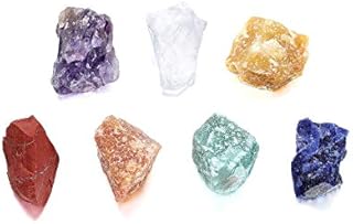 JSDDE Chakra Stones Reiki Healing Crystal Natural Rough Raw Gemstone for Chakra Balancing Meditation Tumbling Cabbing