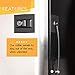 Guardianite Premium Refrigerator Lock with Built-in Keyed Lock (Black)