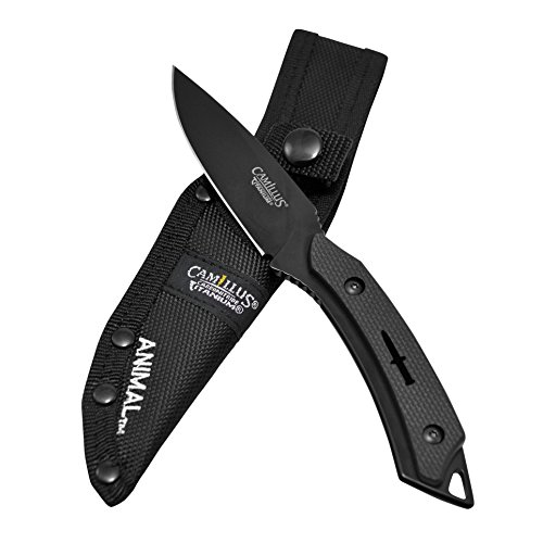 Camillus Animal 7.75" Fixed Blade Knife With Ballistic Nylon Sheath #TOP5