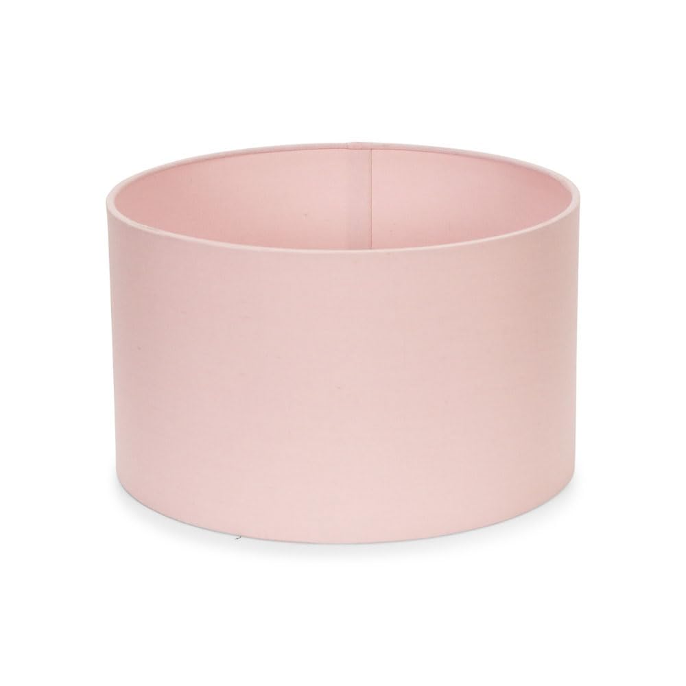 ValueLights Reni Blush Fabric Small Drum Shade