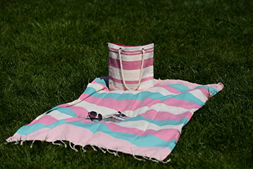 Turkish Beach Towel Peshtemal Blanket - %100 Cotton Pestemal Towel For Bath, Gym, Pool, Spa And Sauna, Set Of 6 #TOP7