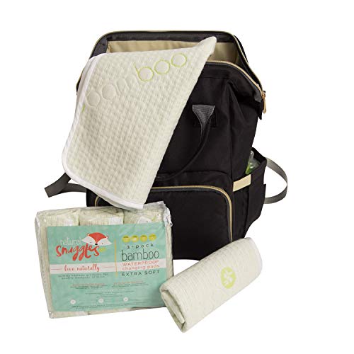 Washable Absorbent Bamboo Baby Changing Pads 6 Pack - Extra Soft Material, Reusable, Leak Proof, Stain Protective Cover- Use In Diaper Bag For Traveling, In Nursery Or Around The House #TOP7