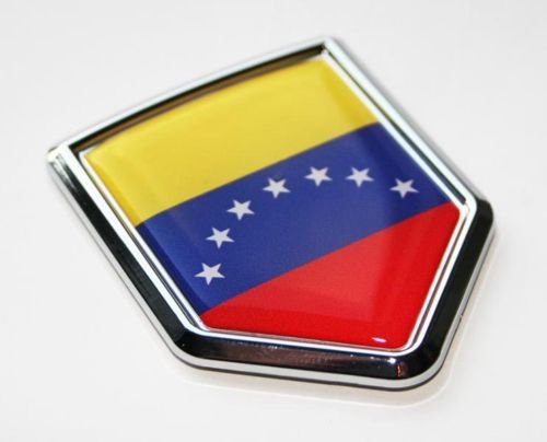 Venezuela, Flag Decal Car Chrome Emblem Sticker 3D Badge #TOP17