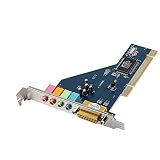 SaiDian 1Pcs Audio Card PCI Sound Card 4 Channel 3D Audio Stereo 8738 Chip 120dB SNR for PC Win7/8/X