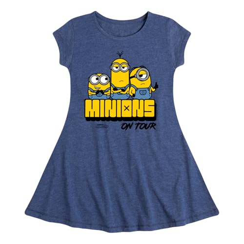 Despicable Me Minions - Minions On Tour - Toddler & Youth Girls Fit & Flare Dress