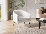 fauteuil cabriolet cuir beige beige DecoInParis Fauteuil Cabriolet en Velours Beige Pieds Noir TRECY