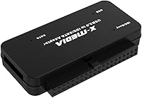 Vista 3 de X-MEDIA XM-UB2235S Convertidor de adaptador USB 2.0 a IDE SATA Lector/adaptador de disco duro externo Compatible con unidad de disco duro