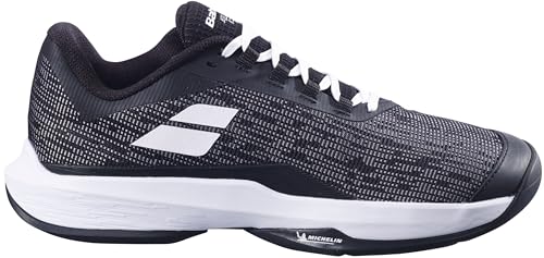 Babolat Men's Jet Tere 2 All Court Tennis Shoes, Black/White (US Men's Size 7)