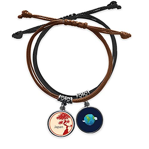 Pulsera de Árbol Rojo de Japón en Cuero Tierra: El Regalo Cultural Ideal