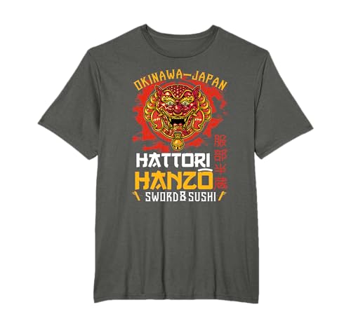 Warrior Warrior Okinawa Japan Hattori Hanzo sword and sushi T-Shirt