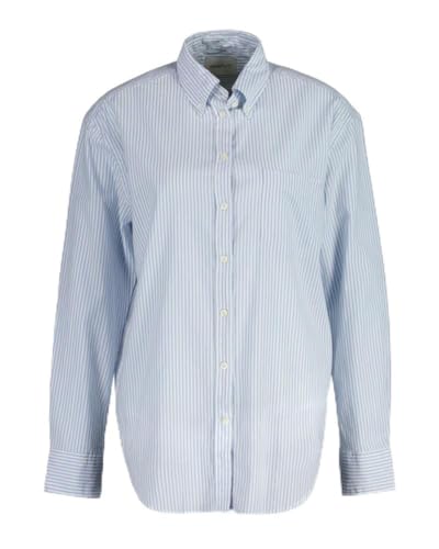 GANT Rel Luxury Oxford Stripe BD Camiseta Blusas, Muted Blue, 42 Mujer