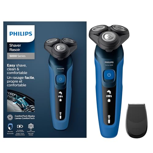 Philips Series 5000, Blue, Wet & Dry Electric Shaver, S5466/17