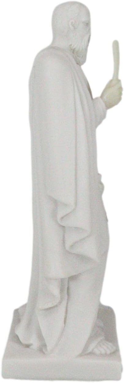 Ebros Gift Bertel Thorvaldsen Copenhagen Museum Rome Temple Reproduction of Jesus and His Twelve Apostles Disciples Figurine 8" H Christian Catholic Decor (Bartholomew Nathaniel Holding Knife)