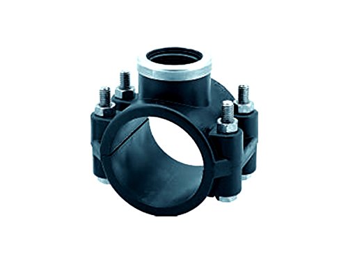 PP Tapping Clamp 4 Bolt With Reinforced Pipe, Multi-Coloured