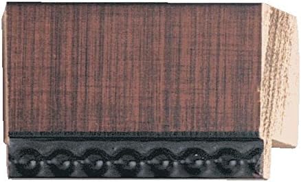 CountryArtHouse Picture Frame Moulding (Wood) 100ft bundle - Traditional Walnut Finish - 1" width - 1/2" rabbet depth
