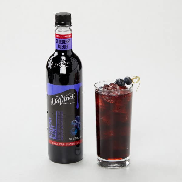 Image of DaVinci Gourmet Classic Blueberry Syrup, 25.4 Fluid Ounces (Pack of 4)