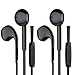 Earbuds with Mic, Mxstudio 2 Pack Earphones Wired Headphones with Microphone Fits for All 3.5mm Interface Devices