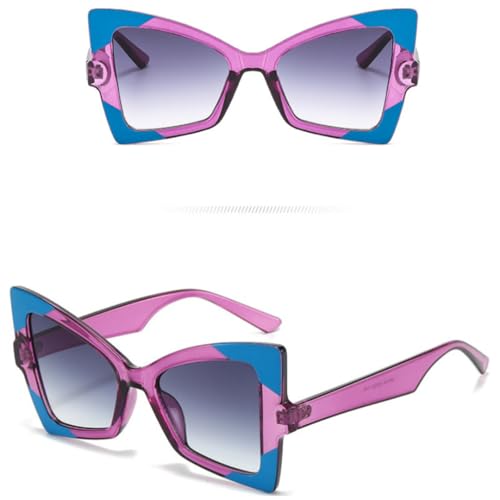 Lunettes œil de chat léopard rétro d'exception, finition contrastée punk chic - 6