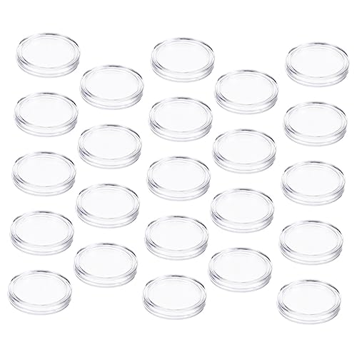 Caja plástica transparente para monedas 100 unidades miniatura 1